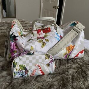 Sprayground IN THE GARDEN DUFFLE & POUCH Set - SOLD OUT